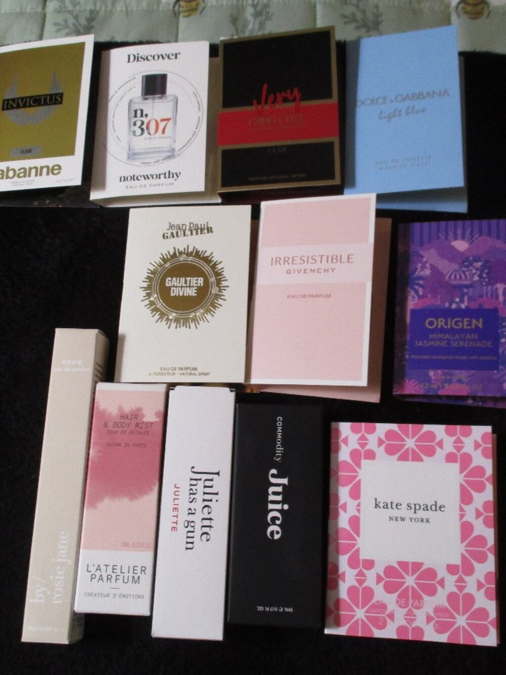 Lot of Name Brand Womens & Mens Perfume Samples Kate Spade Givenchy Gaultier